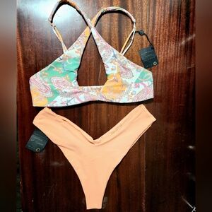 NWT Skatie Bikini Set - Jasmine Top & Mandi Bottoms - XL